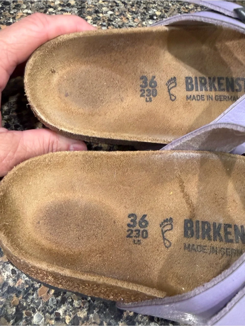 Birkenstock Lavender Triple-Strap Sandals 36 - Picture 5 of 10